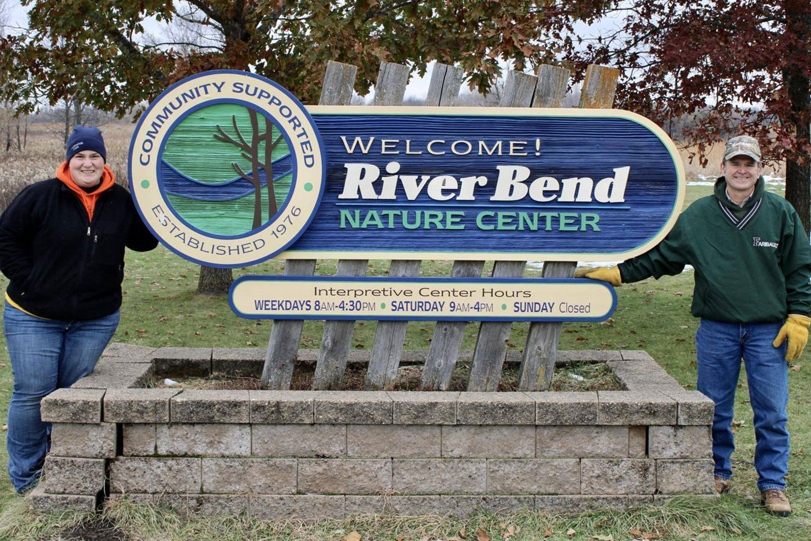 Riverbend Nature Center Main Sign
